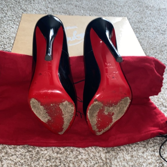 Argotik 120 Patent by Christian Louboutin, black in color size 38.5 - Picture 5 of 7